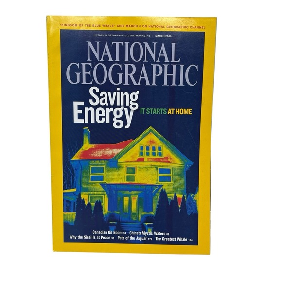 National Geographic Other - National Geographic Magazine March‎ 2009 Saving Energy, Greatest Whale, Oil Boom